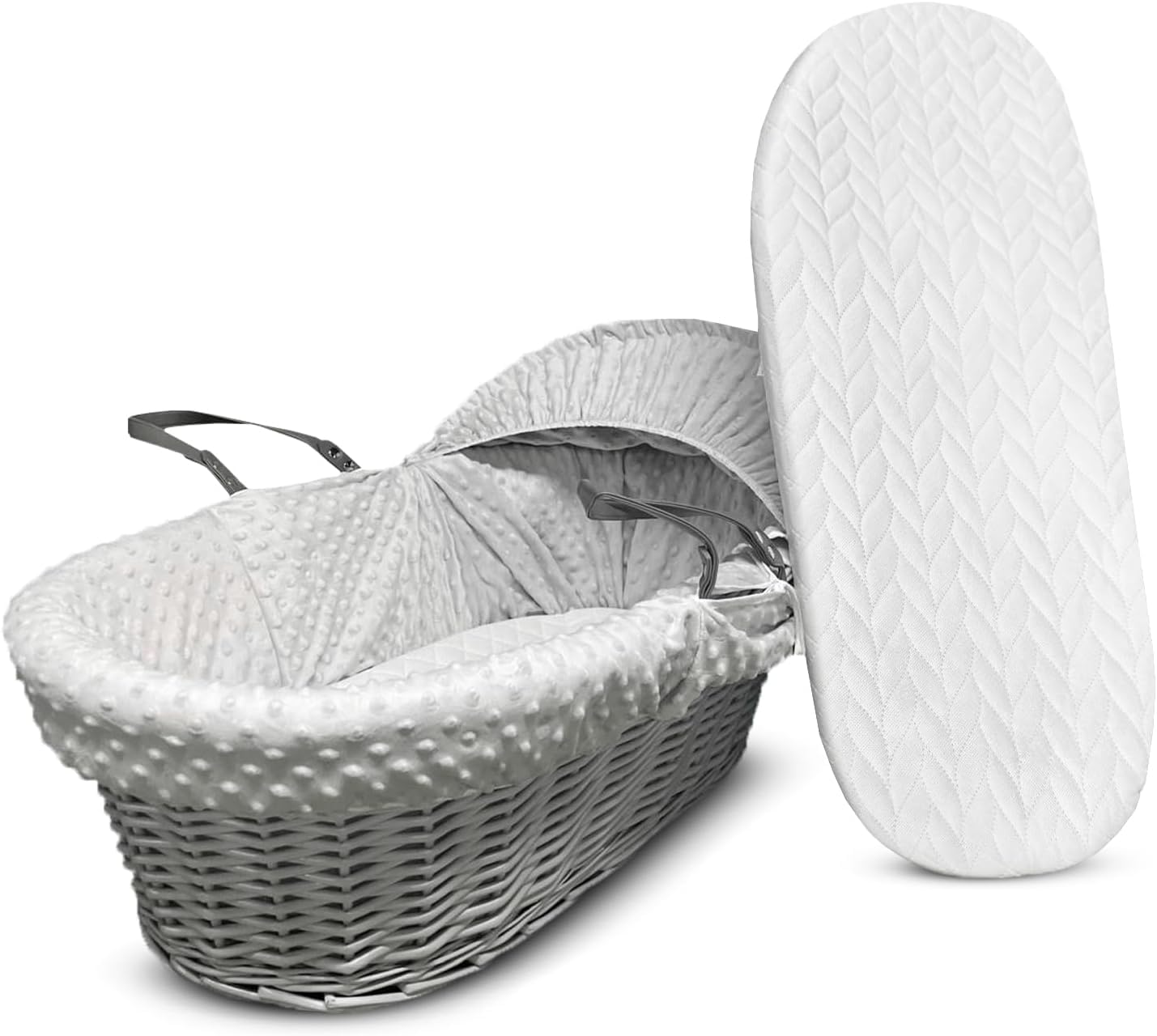 Sapphire Collection Premium Moses Basket Foam Mattress - Ensures Safe and Comfortable Sleep for Babies (2, 80 X 30 X 4cm)
