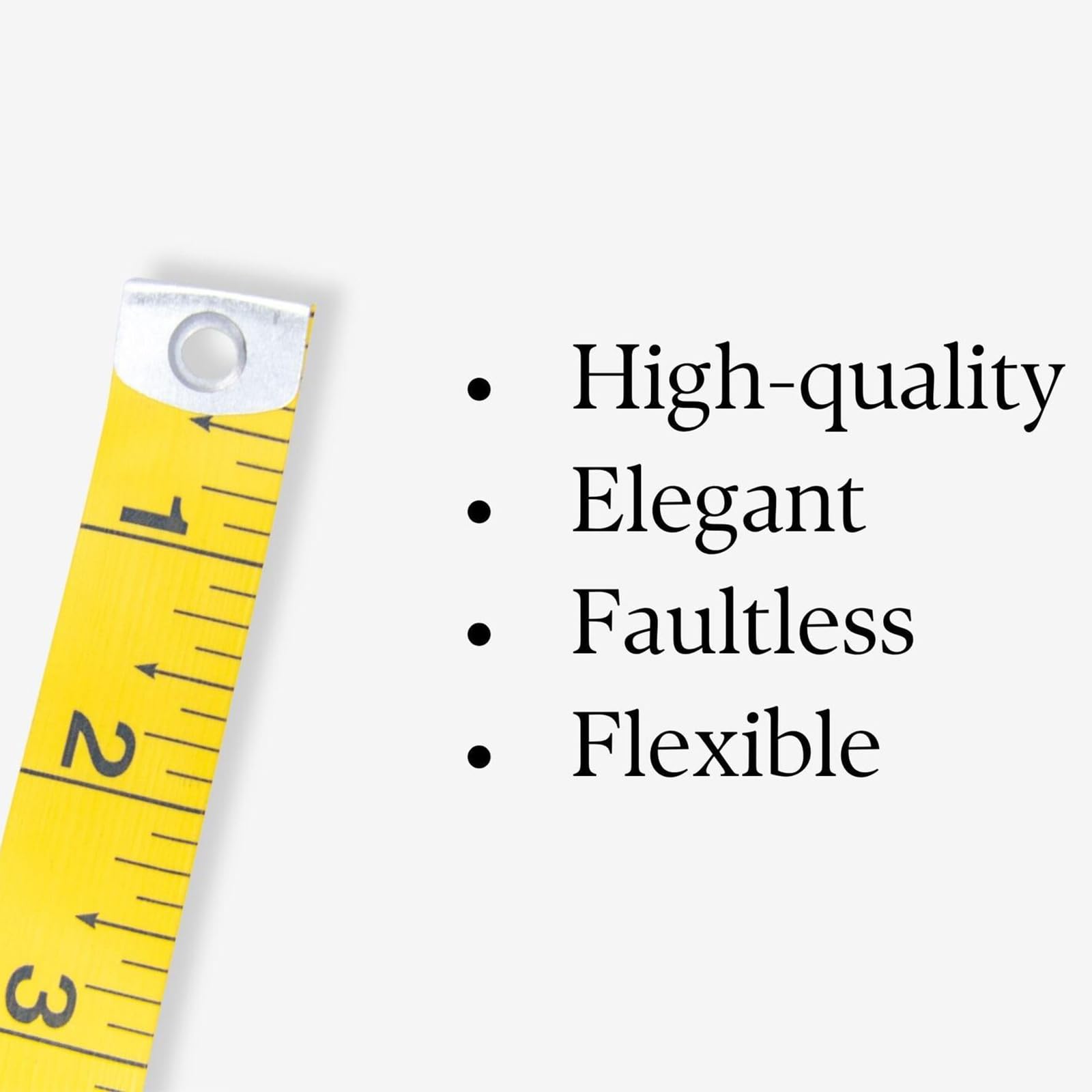 Tape Measure for Body - 2 Pack (1.5M) Double Scale Sewing Measuring Tape for Tailors - Portable Fabric Tape Measure in Yellow - Image 2