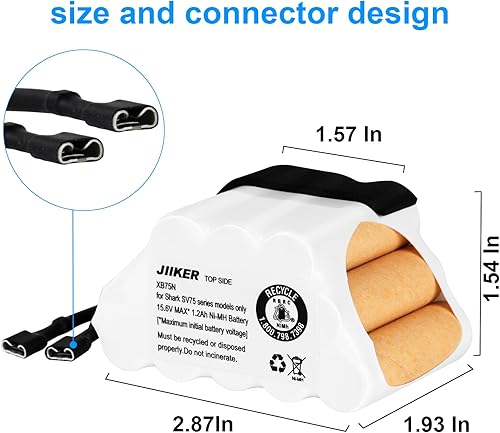 Miniatura 4 de Batería de repuesto XB75N para Shark SV75N SV75_N SV75Z_N SV75Z_N Serie SV75C_N aspiradora de mano perfecta para mascotas, batería de 15.6 V Max