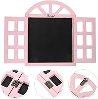 Vista 15 de VOSAREA Colgante de pizarra de madera para ventana, multifuncional, letrero de pizarra reutilizable