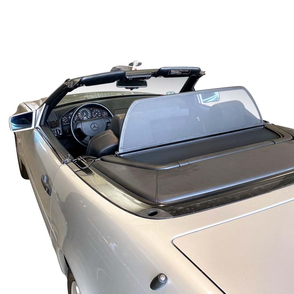 Aperta Windschott passend für Mercedes-Benz SL-Klasse (1989-2001) R129 - Ohne Bohren - 100% Passgenau OEM Qualität Schwarz Windstop Windabweiser