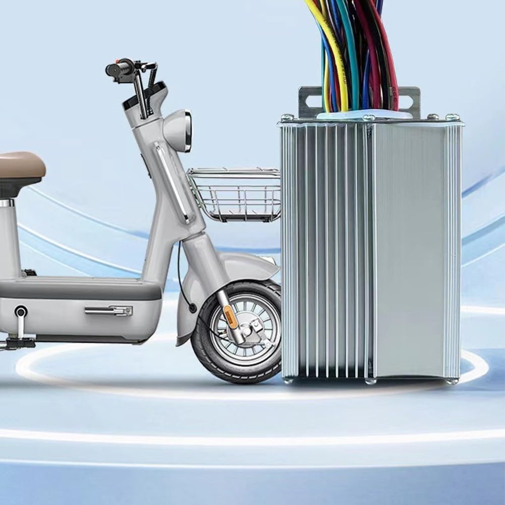 Kit controller per bicicletta elettrica, display LCD, 36 V, 48 V, 64 V, 72 V, 500 W, sistema di controllo motore brushless con acceleratore per manubrio per modifica bicicletta elettrica (36 V 48 V