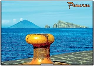 Magnet Stromboli Vista Da Panarea E Dattilo Fridge Magnet Sicily Italy ENMREOM43A