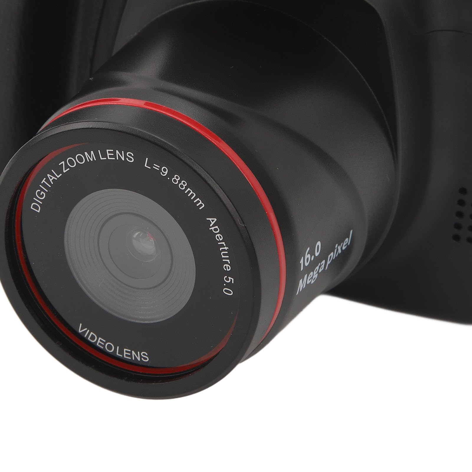 Fotocamera digitale per fotografia, zoom digitale 16X Vlogging fotocamera autofocus con display HD da 2,4 pollici, 16 MP Anti Shake Mini Selfie fotocamera da viaggio Ricarica USB per principianti