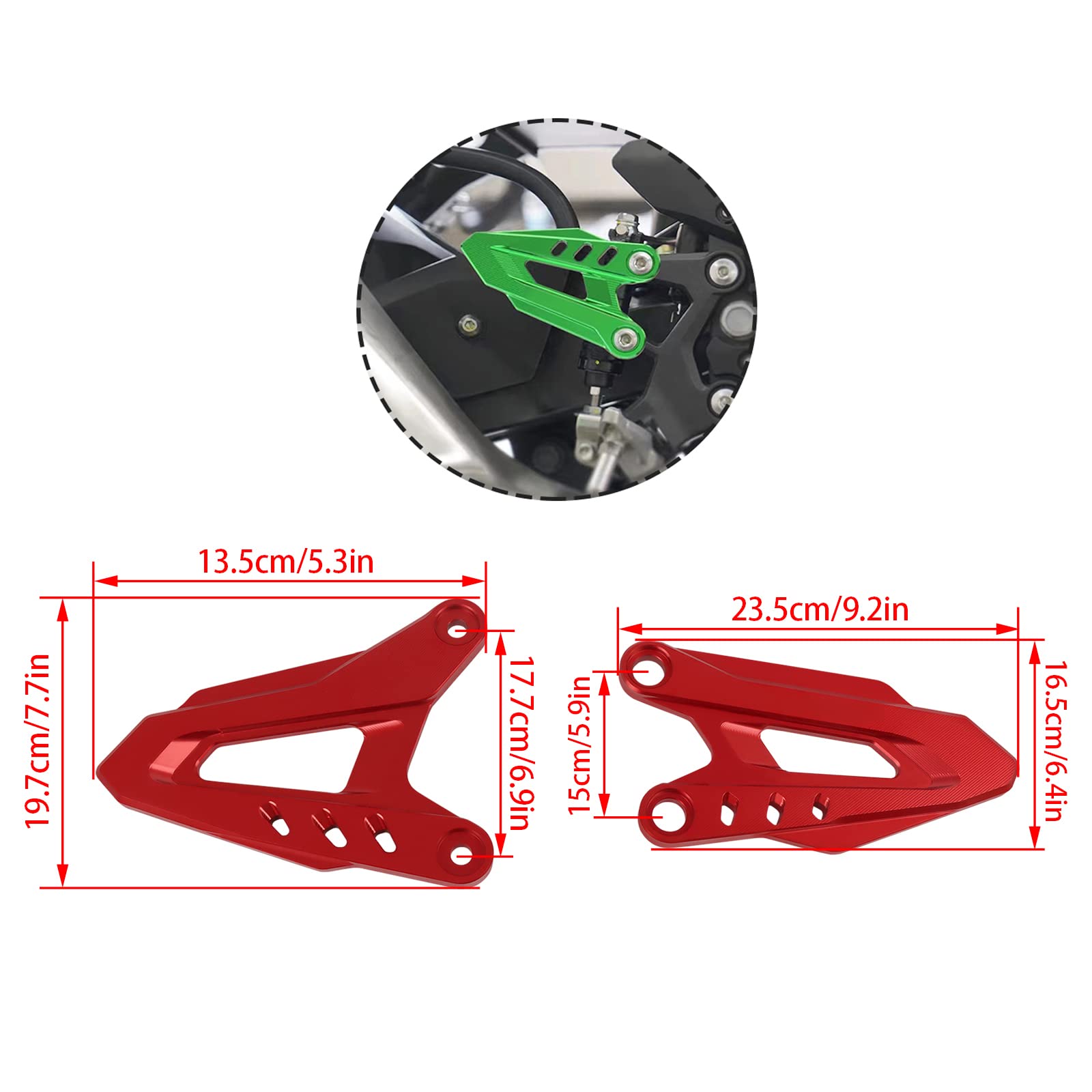 Amazon.com: HAONEL Rider Foot Peg Heel Guard Plates