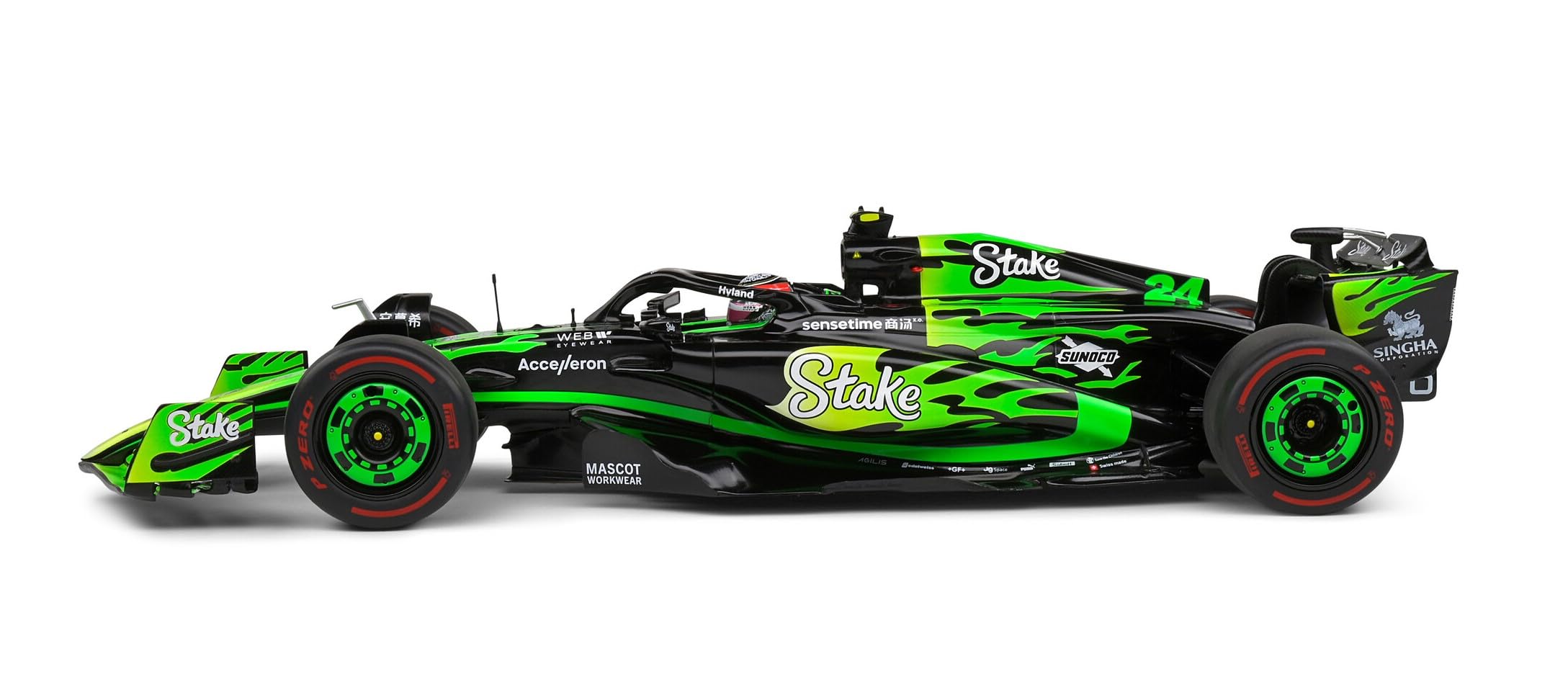 OPO 10 - Miniature Car compatible with KICK SAUBER F1 TEAM C44 BLACK V. BOTTAS LAS VEGAS 2024-1:18 Solido - 1814104 - Image 2