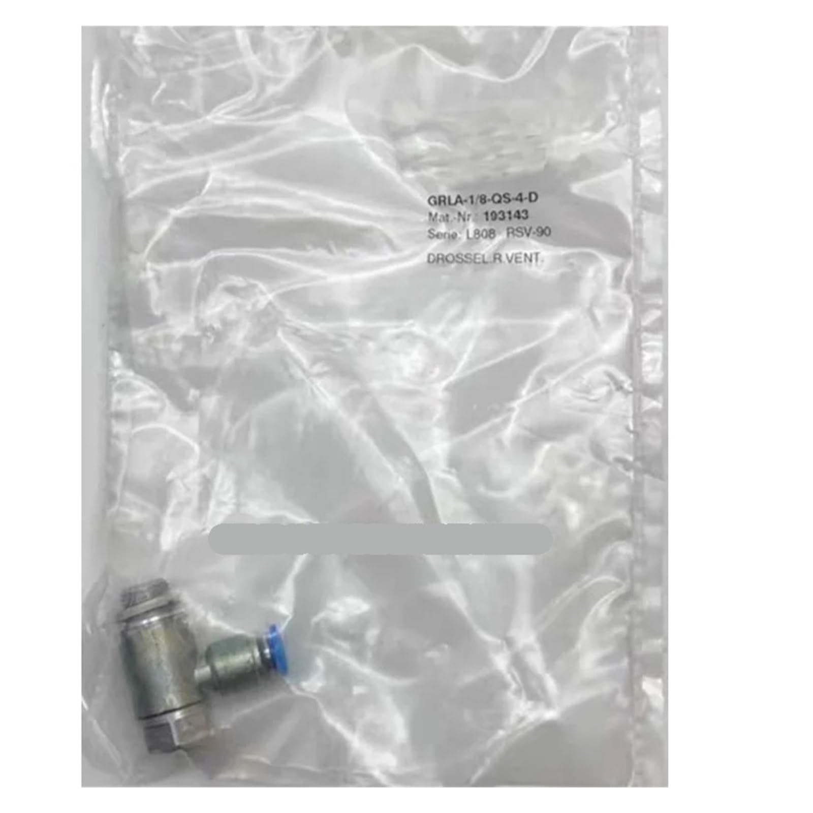 TPKMVGAP 1pcs GRLA-1/8-QS-4-D 193143 Exhaust One-way Throttle Valve