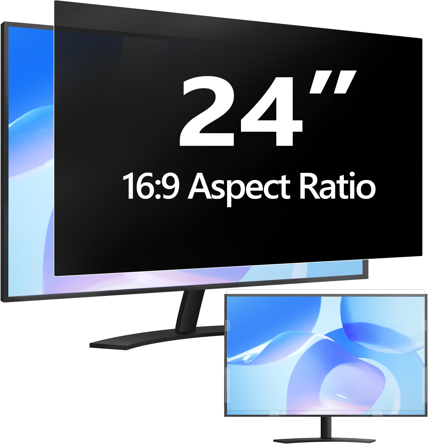 Easges 24 Inch Computer Privacy Screen Filter