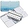 MEEDEN Empty Watercolor Paint Palette: Travel Water Color Palette Tin with 12 Half Pans - Portable Metal Palette Tin Box for 