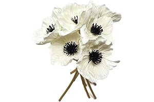 Lifelike 10" Real Feel Anemone Poppy Artificial Flowers