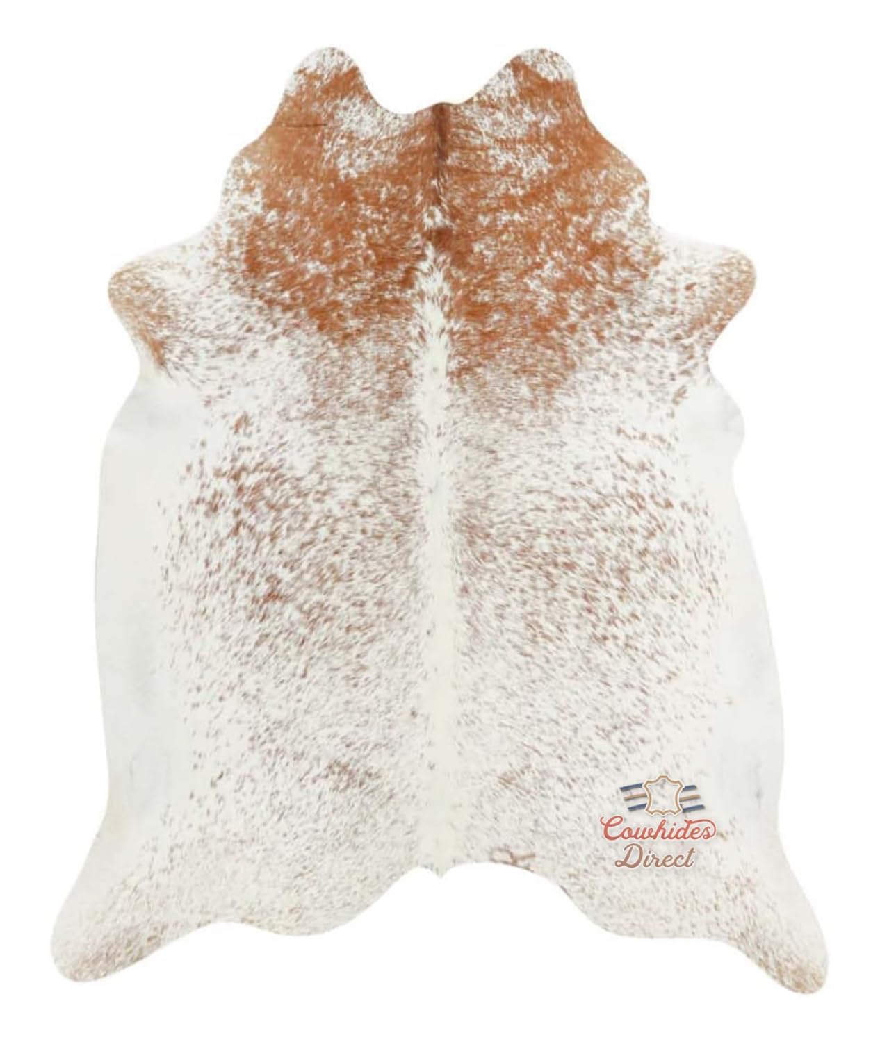 Cowhides Direct Genuine Cowhide Rug (Salt & Pepper) - Authentic Cow Rug with Non-Slip Suede Backing - Cow Rugs for Living Room, Bedroom & More -