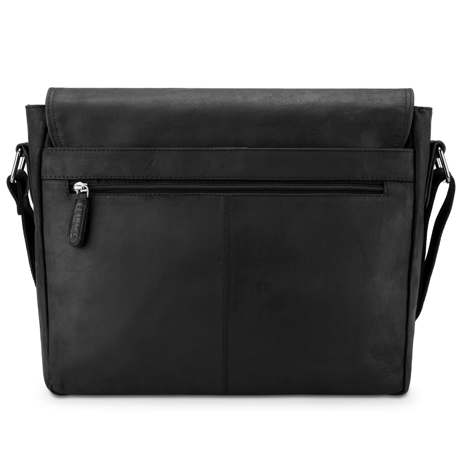 LEABAGS Borsa a Tracolla in Pelle per Uomo e Donna | Borsa per Laptop in Vera Pelle fino a 14 Pollici | Messenger Bag con Tracolla | Borsa da Lavoro, Trasporto e a Mano