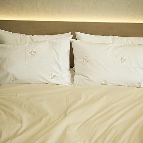 Miniatura 7 de Peru Pima - Juego de sábanas con regulación de temperatura, de 600 hilos, 100% algodón peruano Pima - Satén - Set de sábanas de cama.