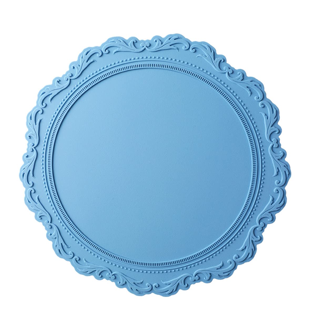silikonowa podkładka pod gorące naczynia, Silikonowy antypoślizgowy uchwyt na gorący garnek Podkładka trójnóg Podstawka obiadowa Wielokolorowa 34x34x0,5cm(Light Bluex2pcs,34x34x0.5cmx2pcs)
