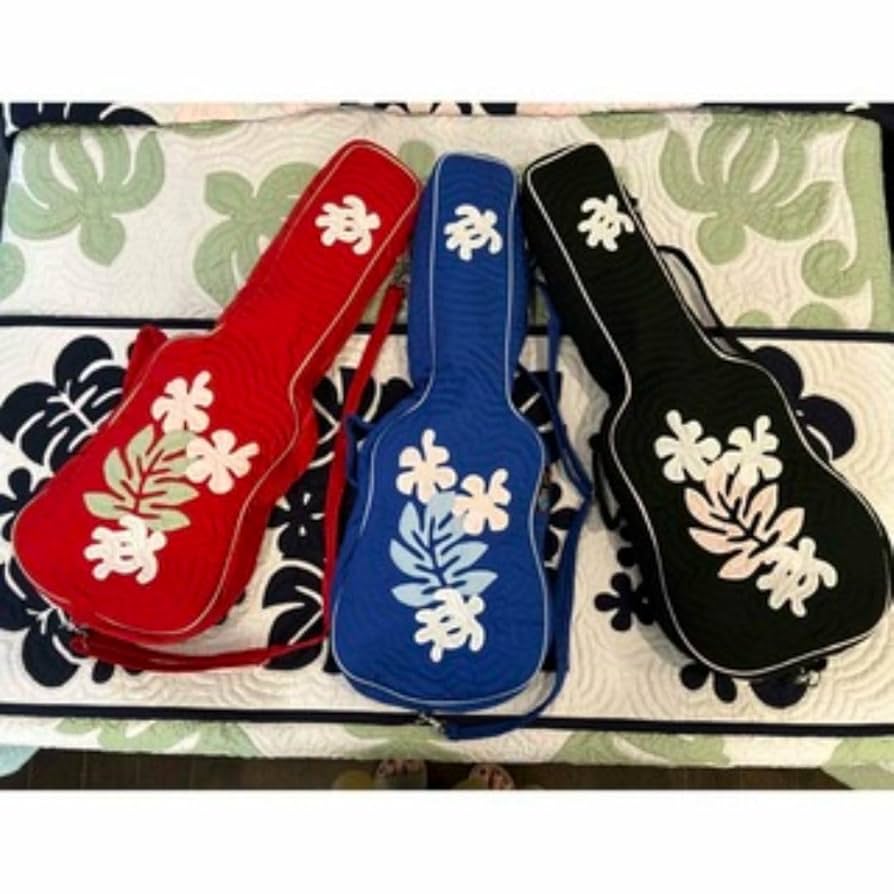 ＜在庫処分＞最後1点♡ウクレレケース♡ロイヤルブルー♡ハイビ♡ハワイアンキルト♡ ハワイアンキルト ウクレレケース 最後1点 在庫処分 8000円 青