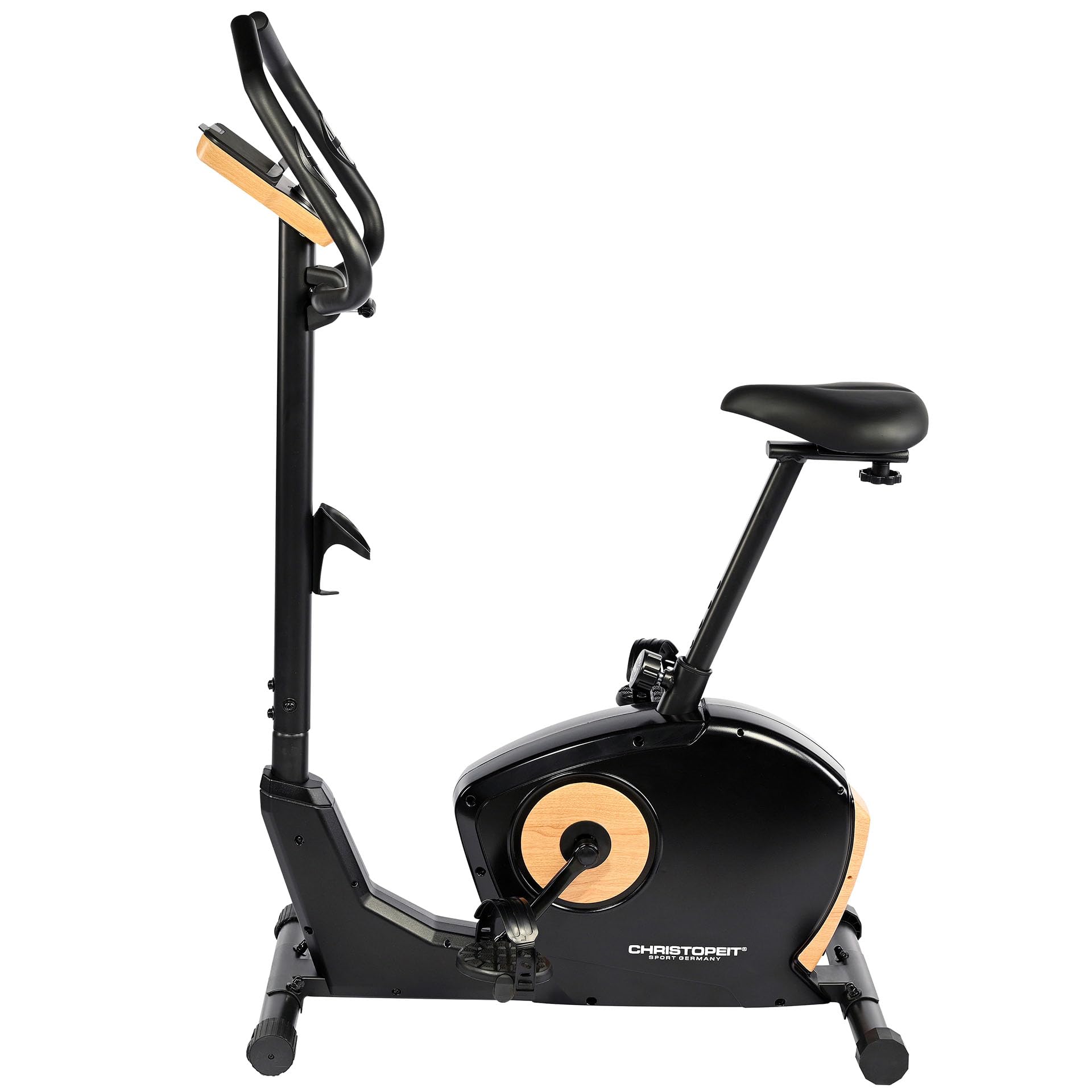Christopeit Ergometer Heimtrainer Fahrrad ET 3.1 – 7 kg Magnet-Bremssystem, 32 Widerstandsstufen, LED Smart-Control & Display, Fitness App-Kompatibel (Kinomap, Zwift), Tiefer Einstieg, SoftFoam-Sattel Sport & Freizeit
