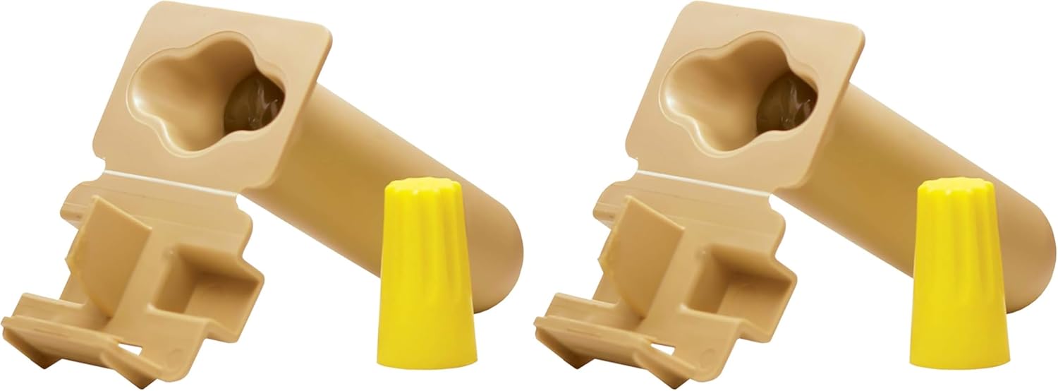 King Innovation 20210 DryConn GTSR Wire Connector, 25 Count (Pack of 2), Tan