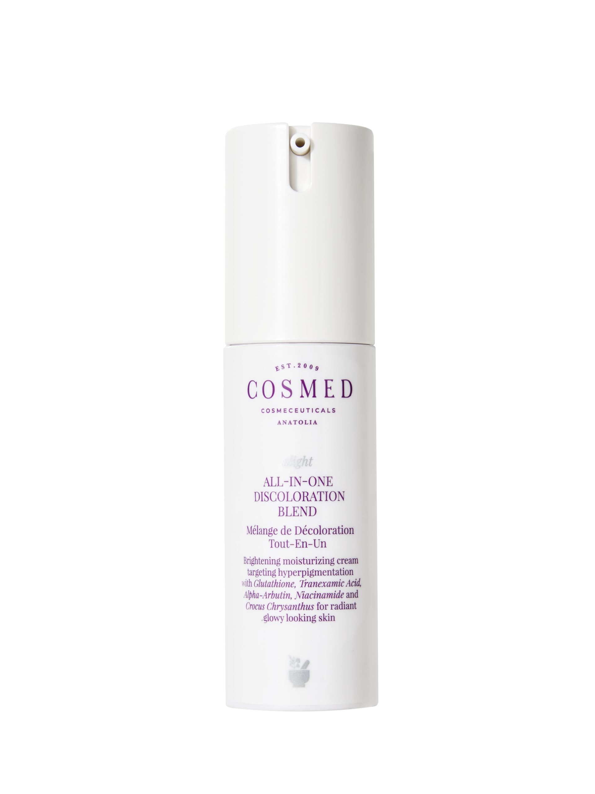 Cosmed Traneksamik Asit, Alpha-Arbutin İçeren Leke Bakım Kremi - All-In-One Discoloration Blend - 30 ml