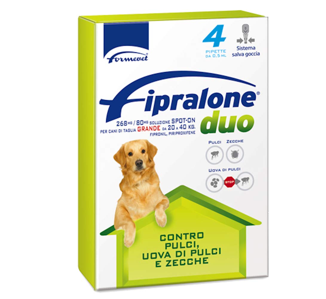 Formevet fipralone Duo 20 – 40 kg 4 pipettes (expédition gratuite Plus 79,90 €)