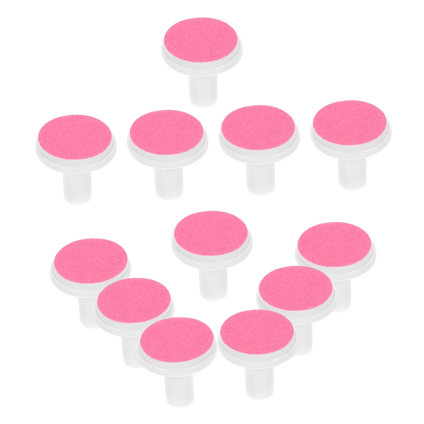 DEARMAMY 12pcs Nail Polisher Accessories Nail Grinding Pads Nail File Parts Nail for Little Nail Accessory Nail File Replacement Pads Groom Sandpaper Red