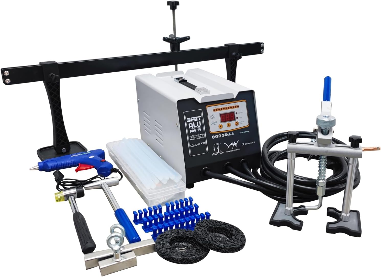 Aluminum Dent Puller Machine Auto Body Dent Repair with Data Recovery Collision Repair Equipment for Cars 110V