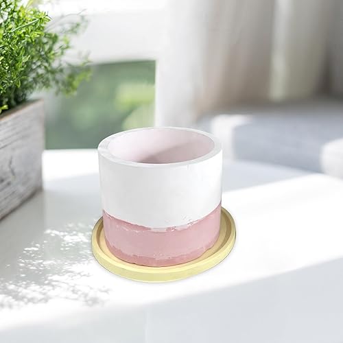 Miniatura 2 de Moldes de silicona, 1 juego de moldes para maceta, cilindro, molde de silicona, posavasos redondos, molde de silicona, molde de platillo de resina,