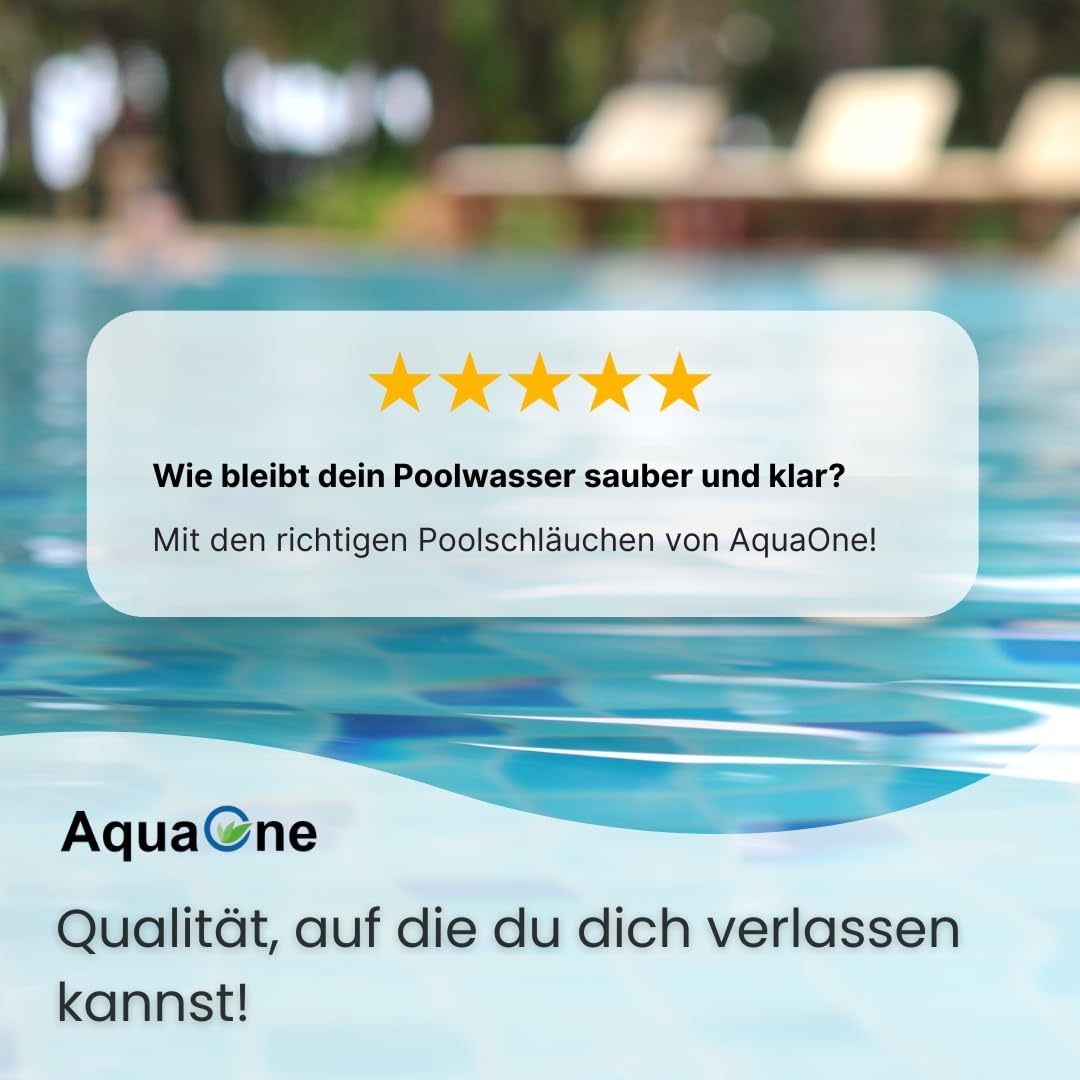 AQUARISTIKWELT24 30 meter 38 mm 1 1/2 'Pool tubo muffe distanza 1,5 m tubo galleggiante tubo Pool
