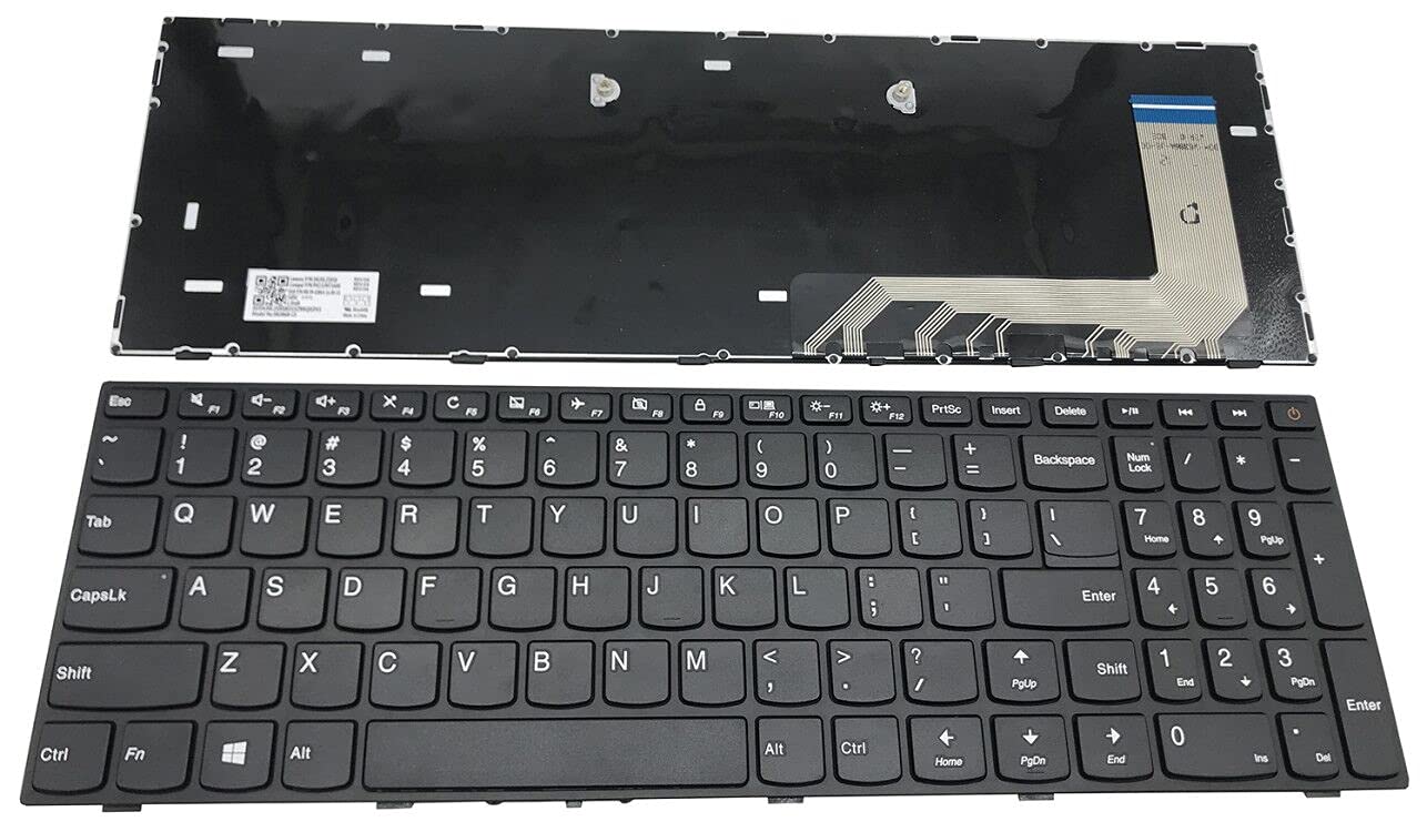 Sierra Blackmonfor Lenovo IdeaPad 110-15ISK with Frame Without Backlight 5N20L25958 PK131NT3A00 V6386A-US Laptop Keyboard