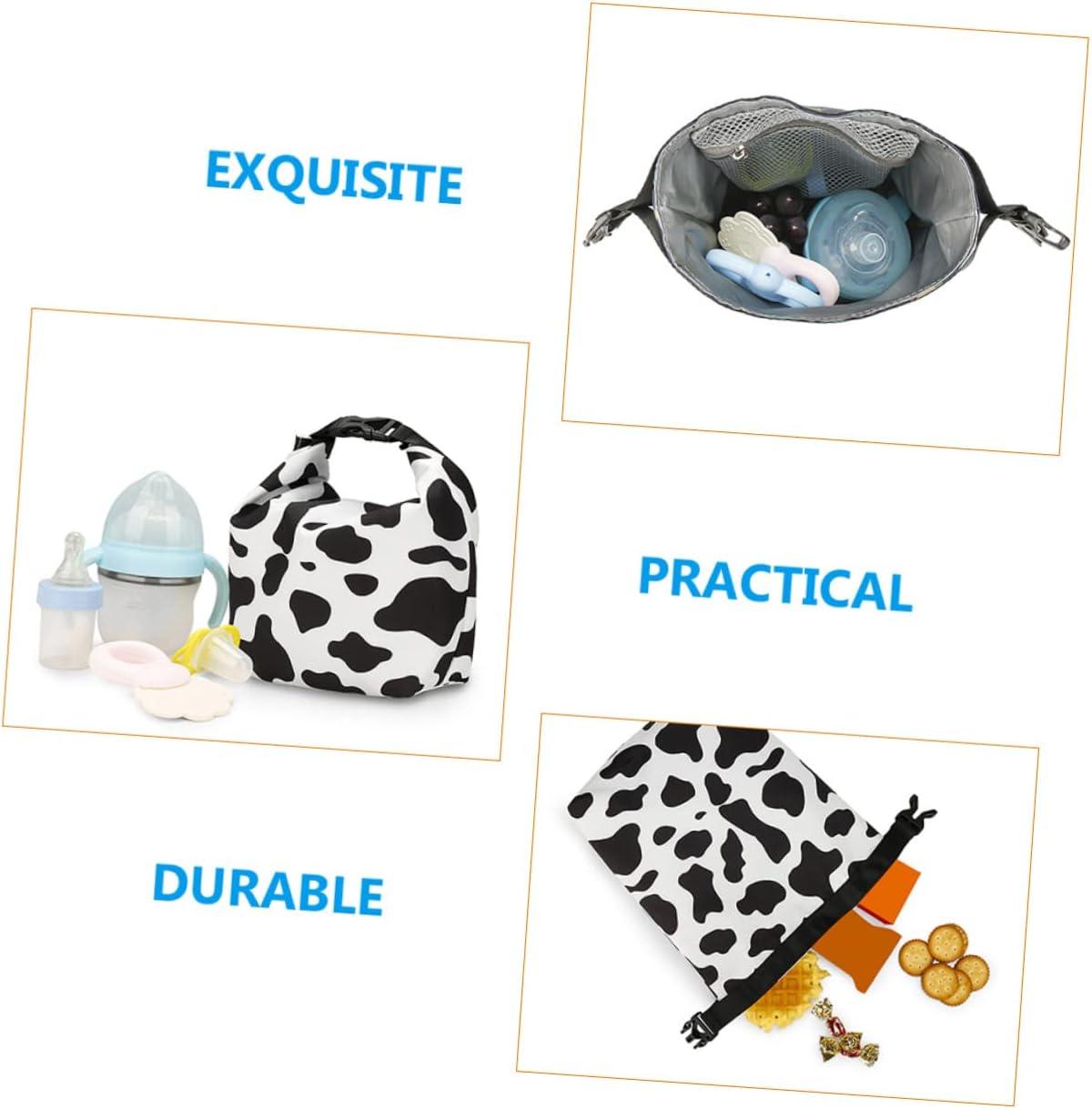 Toyvian Portable Bottle Insulated for and Food Compact Feeding Bag for Outings Easy to Clean Keeps Contents Warm Cold for Care