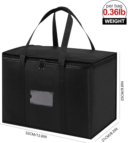Miniatura 4 de Bolsas aisladas para entrega de alimentos, bolsas aisladas para entrega de pizza de viaje, bolsas aisladas para alimentos fríos y calientes, para