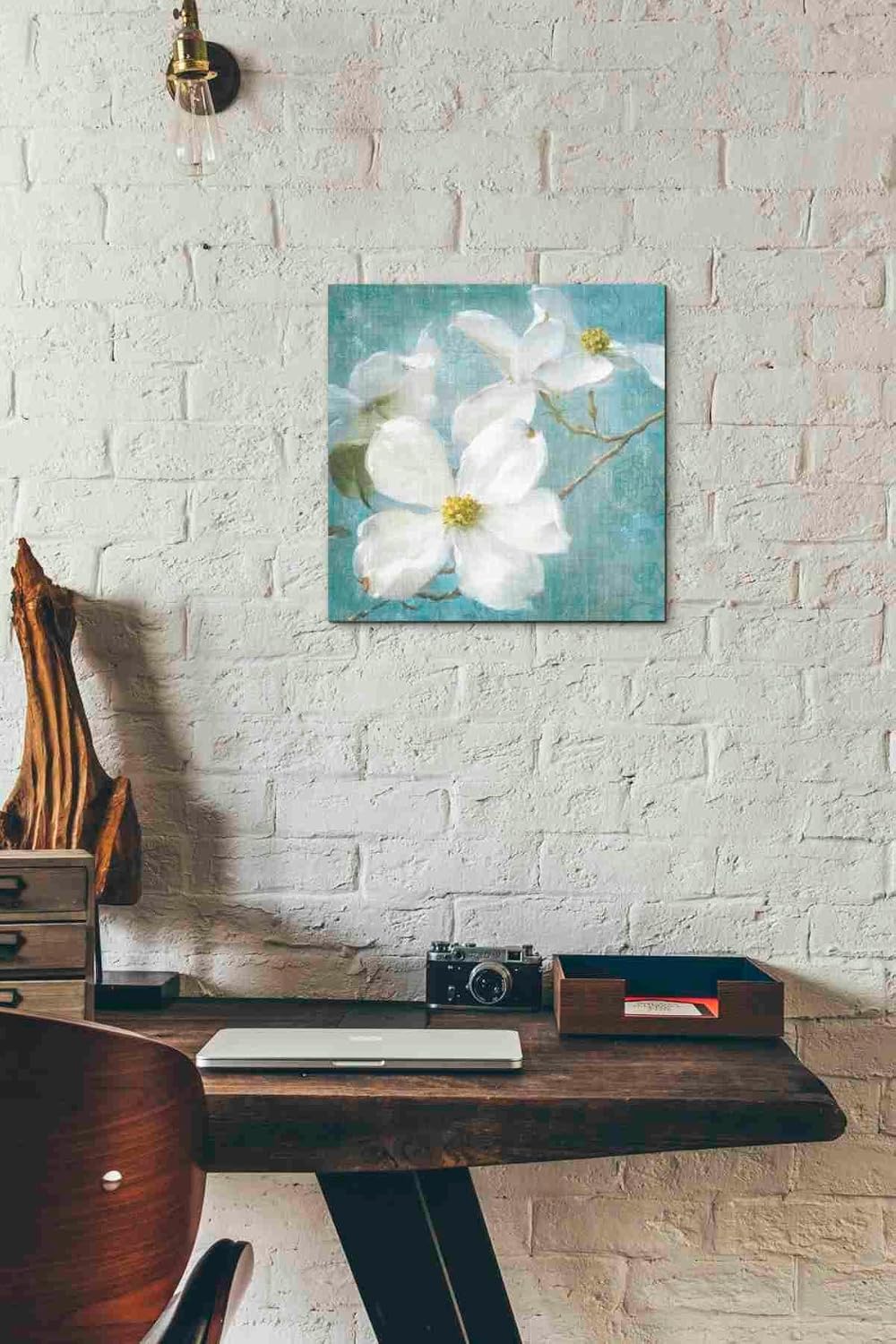Epic Graffiti 'Indiness Blossom Square Vintage I' by Danhui Nai, Canvas Wall Art, 12"x12"