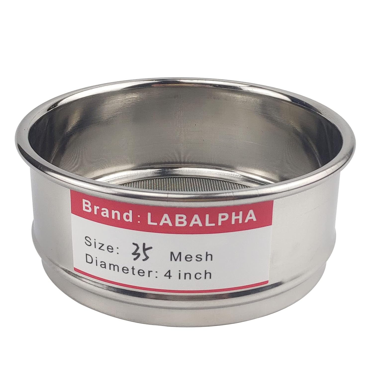 LABALPHA 35 Mesh Lab Sieves, Test Sieve 35 Mesh, 4'' Diameter, 304