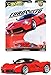 Hot Wheels Red Ferrari LaFerrari Euro Speed Car Culture Series 1:64 Scale Collectible Die Cast Metal Toy Car Model with Rubber Real Riders 3/5