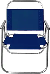 CADEIRA DE PRAIA RIVIERA SENTAR REFORÇADA 130KG (Azul Marinho)