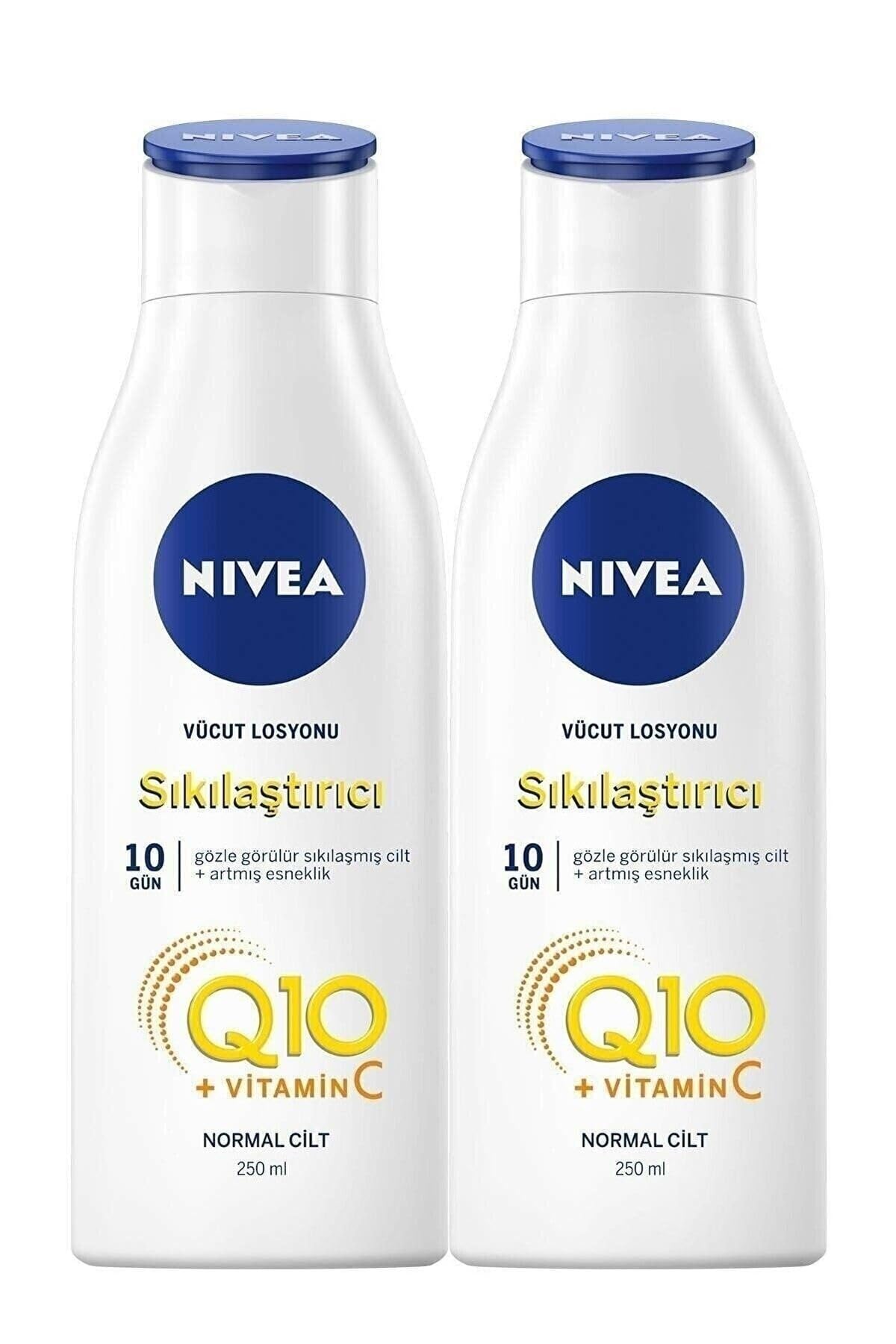 NIVEA Sıkılaştırıcı Vücut Losyonu Q10 Vitamin C 250Ml X2 Adet
