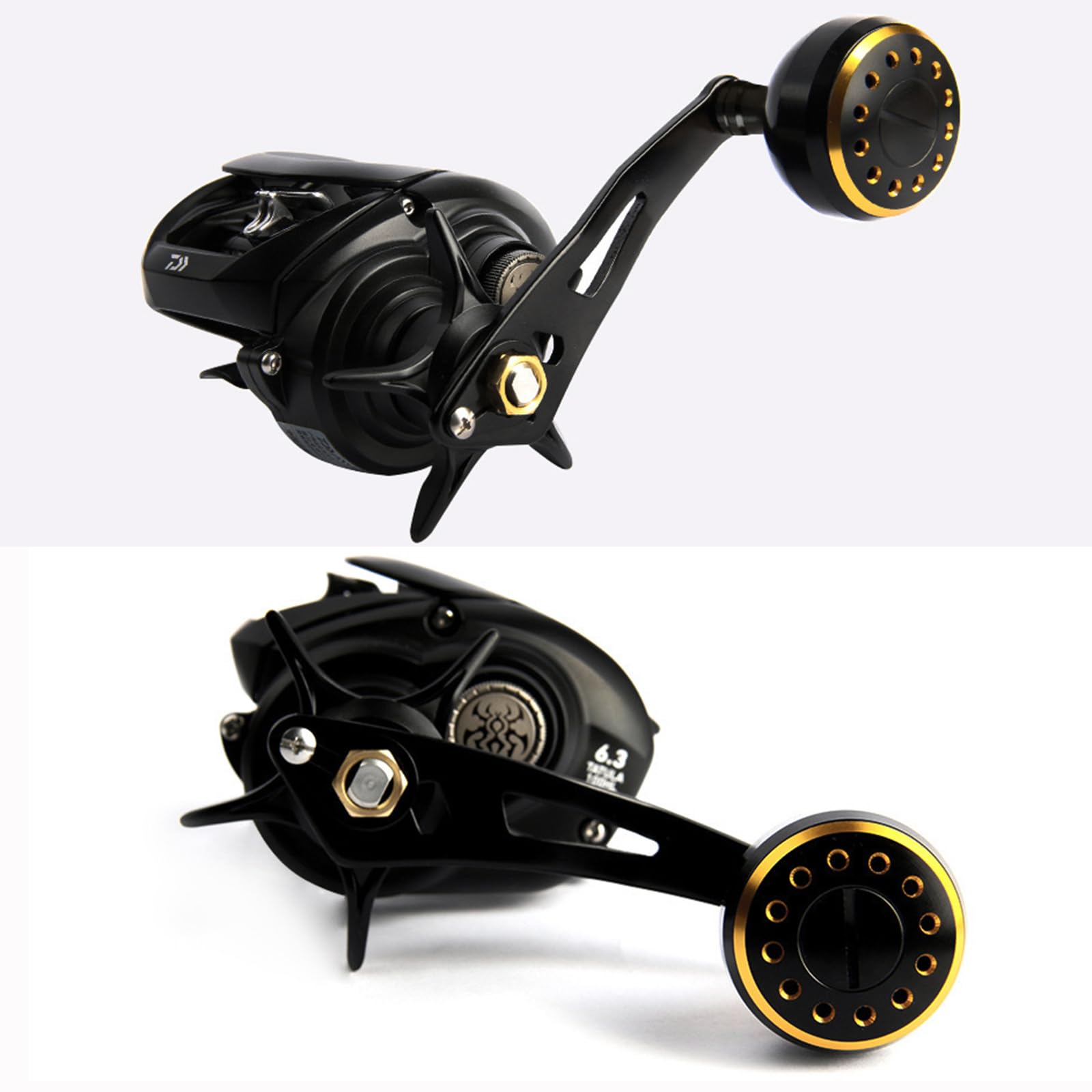 Kawa 1pc Mulinello da pesca Maniglia in lega di alluminio con manopola