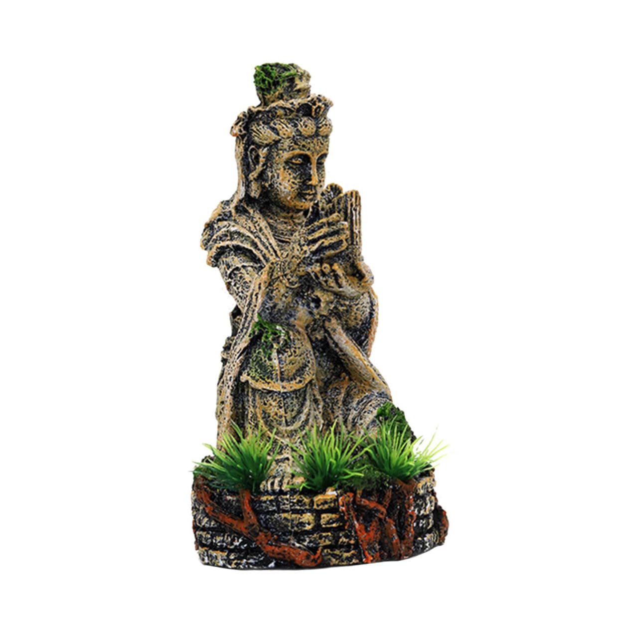 TOYANDONA Scultura Simulazione per Acquario Decorazione per Pesci Ornamentali Nascosti Scultura Ornamentale Decorazioni per Scene Acquario Design Realistico e Durevole Stabile per Acquari