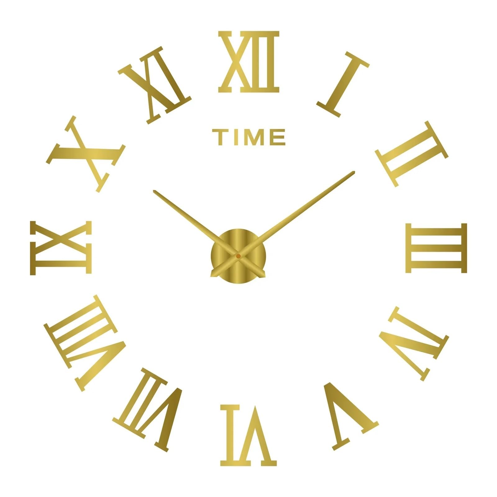 JBJYGSG DIY Wall Clock Frameless Modern 3D Mirror Sticker For Home Office Hotel Restaurant Decoration For Living Room Bedroom(Color3,47inch)