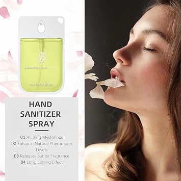 2PCS Mist Hydrating Hand Sanit/izer Spray,Hand Sani/tizer Spray,Refreshing Hydrating Sani/tizer,Power Mist Han/d Sanit/iser,Portable Travel Size(Strawberry flavor + vanilla)