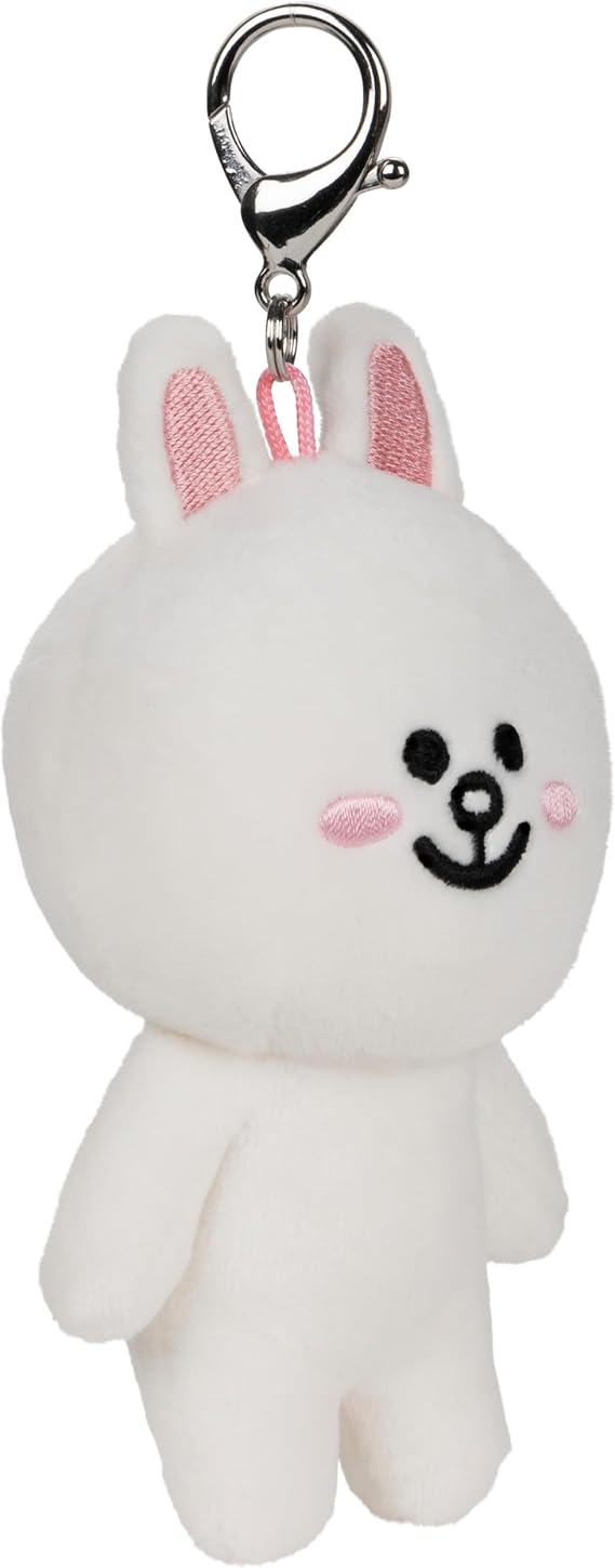 GUND LINE Friends Cony Rabbit Backpack Clip Plush Stuffed Animal, 5