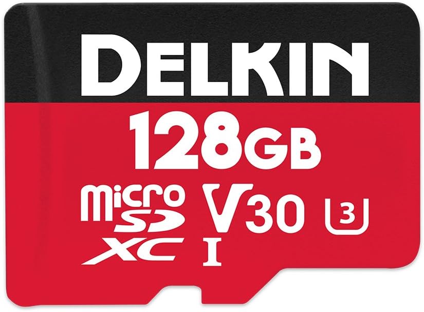 Delkin Devices 128GB Select microSDXC UHS-I (V30) Memory Card (DDMSDR500128)