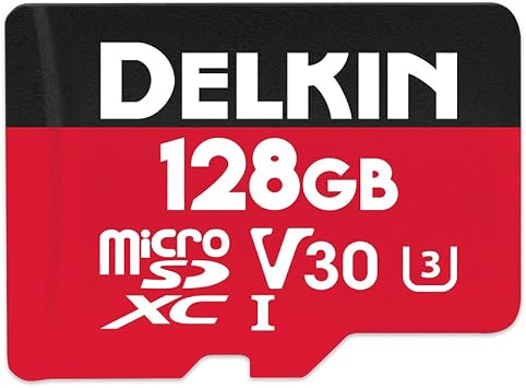 Delkin Devices 128GB Select microSDXC UHS-I V30 Memory Card DDMSDR500128