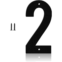 3 Inch Metal House Numbers, Black Metal Numbers and Letters, Outdoors Mailbox Numbers and House Numbers, Modern House Address Signs, Suitable for Houses, Apartments, Streets, Outdoors2