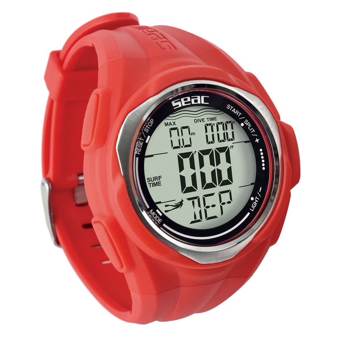 SEAC Unisex's Partner, Wrist-Mount Freediving Computer, Red, Standard