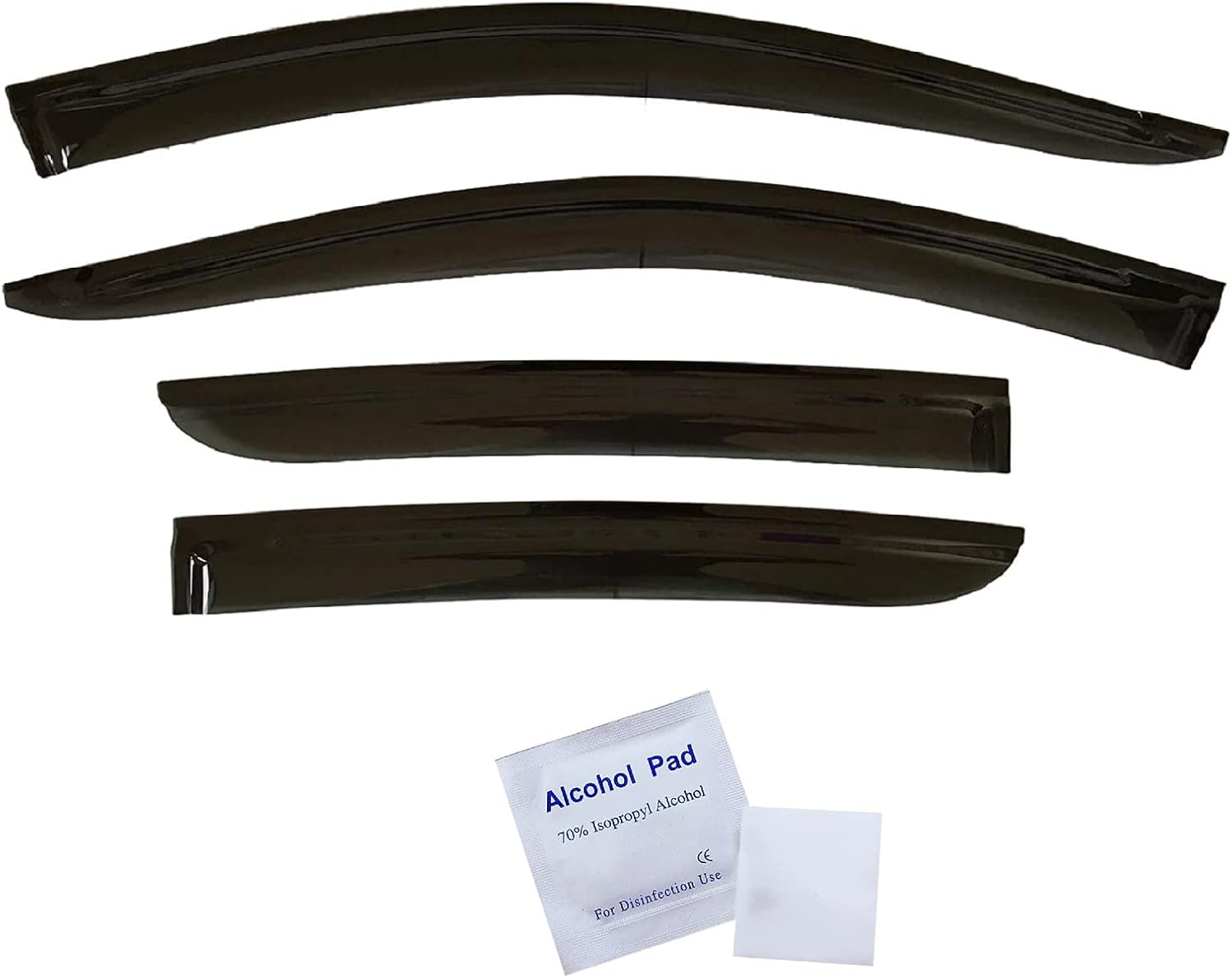 2020-2025 Tape-On Rain Guards for Nissan Sentra Side Window Visor Deflectors Extra Thick Vent Shades S SV SR 2021 2022 2023 2024