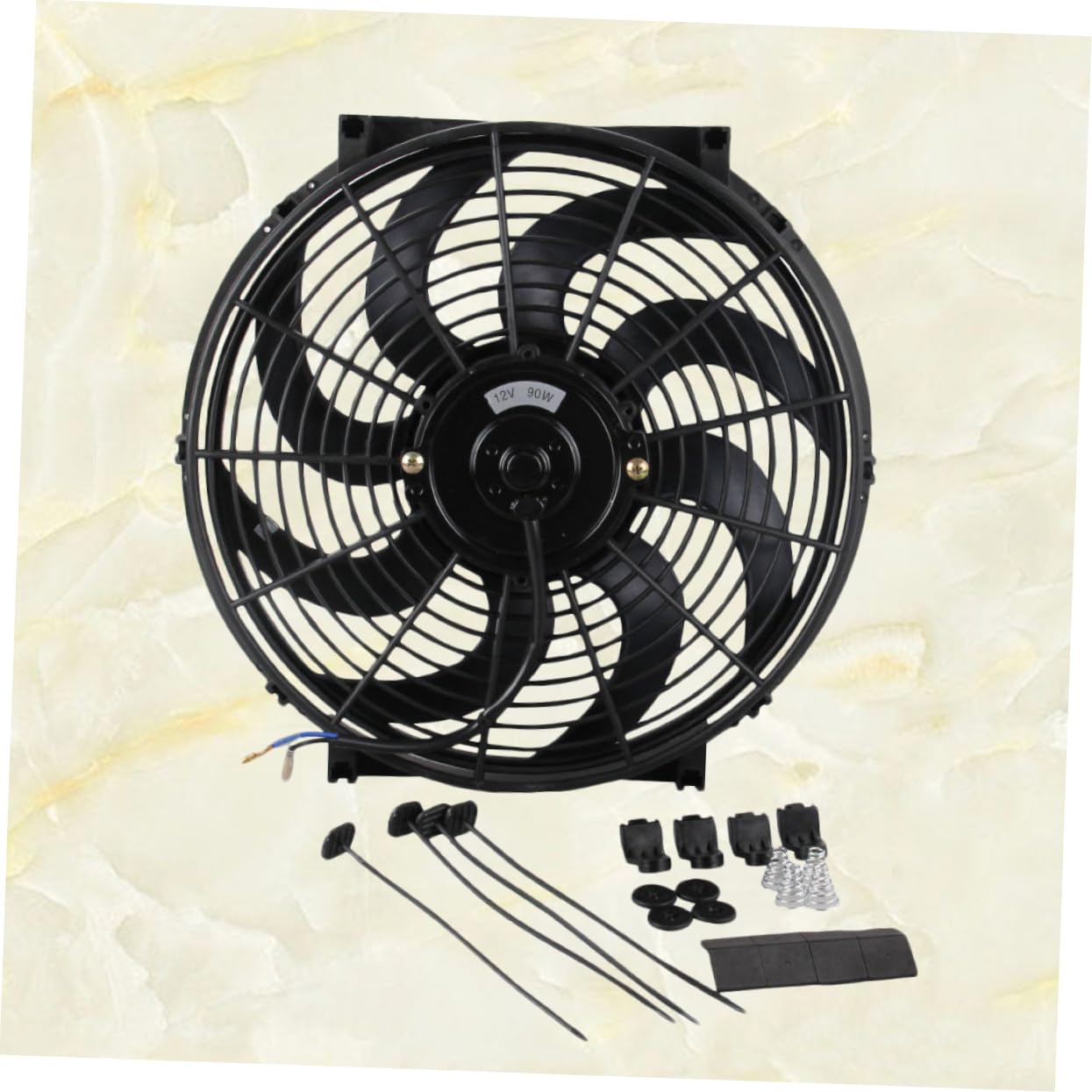 Ventilador de Refrigeración para Radiador de Coche de Eléctrico Potente Adaptable para Motor Fácil Instalación Ligero y Duradero Accesorio de Recambio para Automóviles