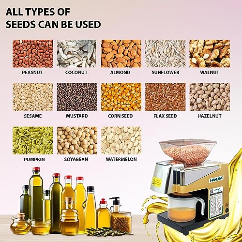 Image of HAKURA H2O-2B Comfort Oil Extractor Oil Maker Press Machine for Home 560 Watts