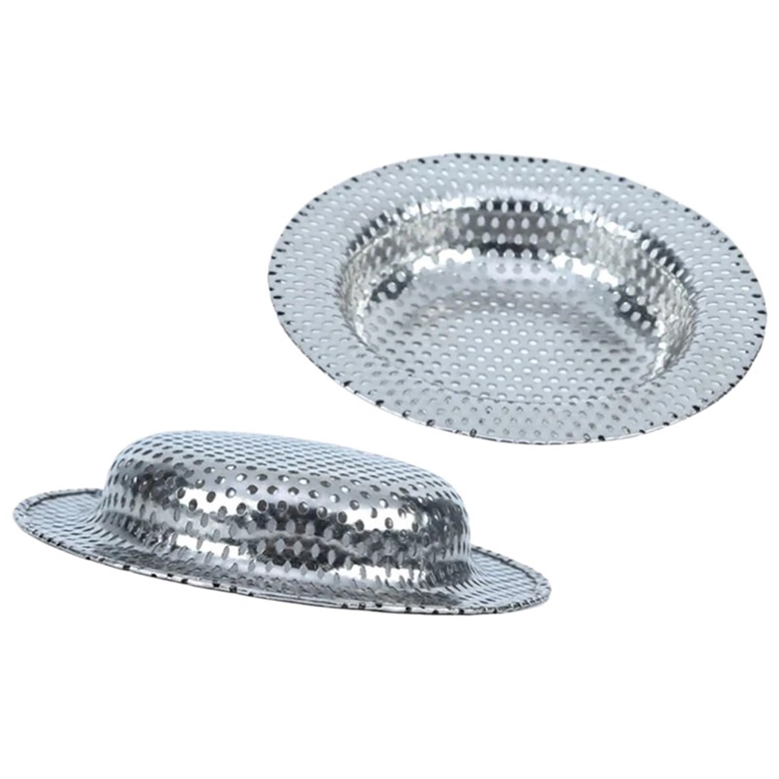 Baynopurin 9Cm Sink Strainer Waste 5Pcs Stainless Steel Sink Mesh Filter