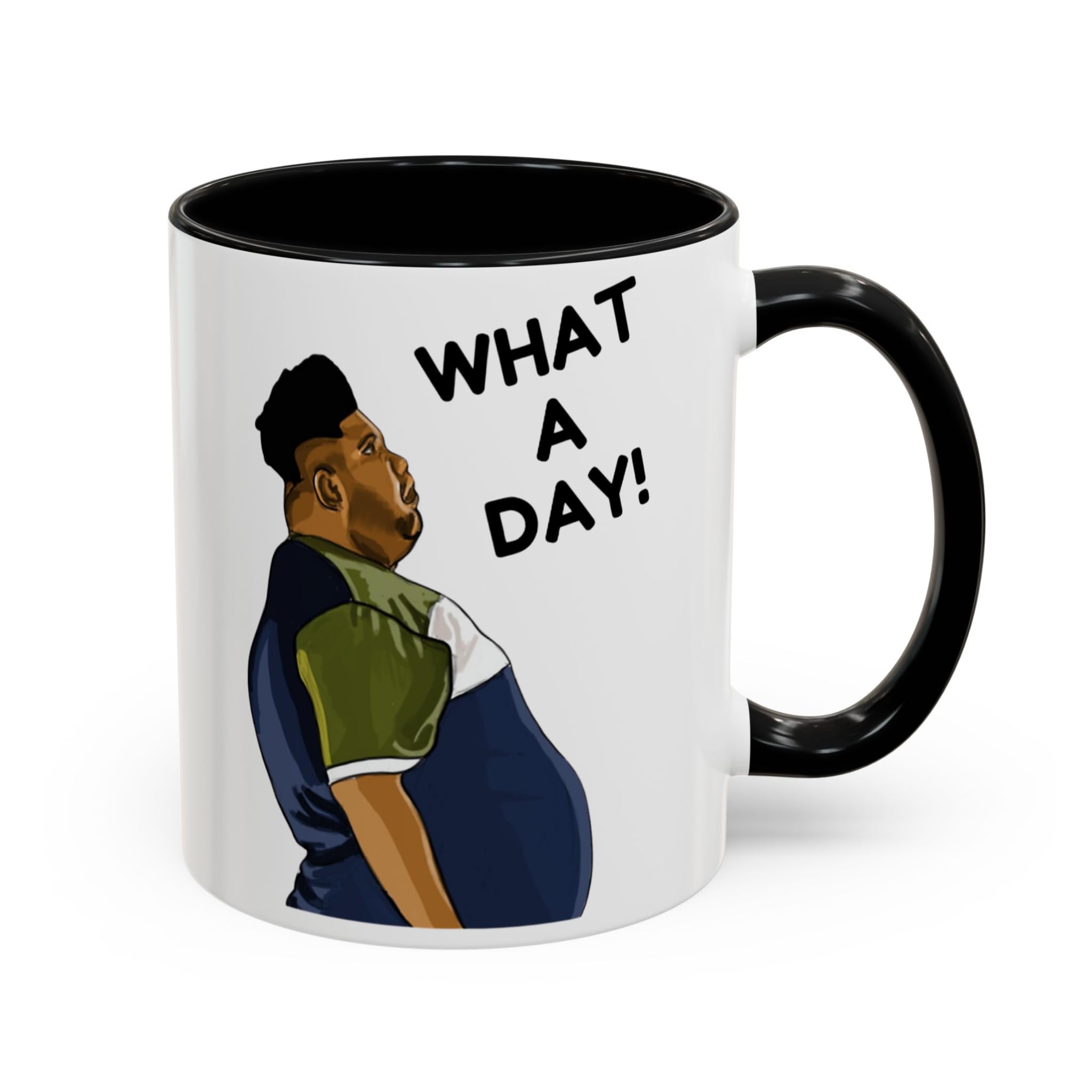 Funny What A Day Work Mug, Novelty Harvey Price Viral Meme, Office Humour Coffee Cup, Bad Day Mug, Gift for Colleague, Friend, Him or Her (Mug, Black 11oz) — image 1