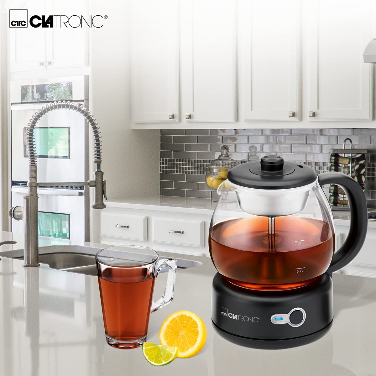 Clatronic TK 3715 noir Théière électrique 1,0L